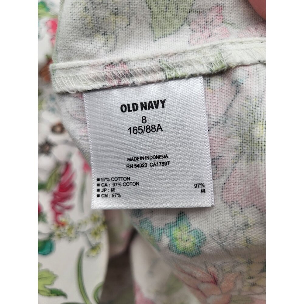 Old Navy Women's Sz 8 Strapless Floral A-Line Dress Garden Feminine Spring - Picture 9 of 11